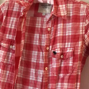 Abercrombie & Fitch flannel plaid Y2K front button up shirt, size xs thumbnail 4