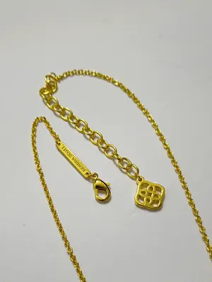 Kendra Scott Elisa Pink & Gold Necklace thumbnail 3