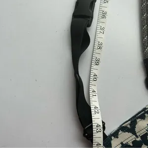 KAVU Small Crossbody Bag Black Blue White Geometric Print Adjustable Strap thumbnail 6