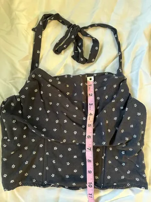 American Eagle Cropped Halter Tank Top thumbnail 4