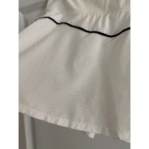White Perforated Mesh Athletic Skort with Pockets Size S Tennis‎ Prep thumbnail 5