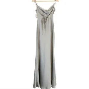 NEW Lovely Reese Sleeveless Satin Slip Maxi Dress Size XS thumbnail 4