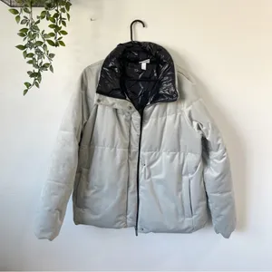 Zella Velvet Puffer Jacket Sz L thumbnail 2