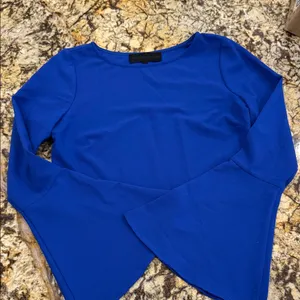 Kendall & Kylie Royal Blue Crop Top thumbnail 1