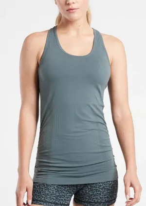 ATHLETA Gray Speedlight Seamless Sleeveless Tank Top - Color is Metropolis Grey thumbnail 1