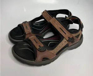 ECCO Yucatan Sandals Womens 40 Brown Excellent Hiking Walking Strappy Outdoor thumbnail 1