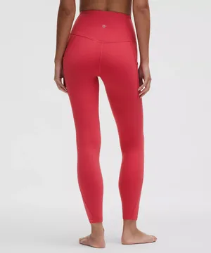 Lululemon Align High-Rise Pant 25” Pockets - Desert Red, Size 14 thumbnail 7