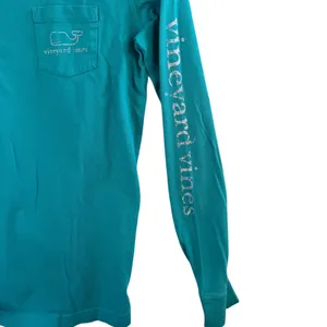 Vineyard Vines Whale L/S Logo Tee XXS Blue Green Cotton Graphic‎ Shirt Preppy thumbnail 8