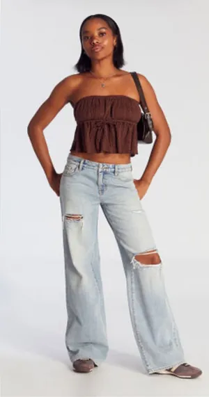 PacSun Casey Low Rise Ripped Baggy Jeans thumbnail 1