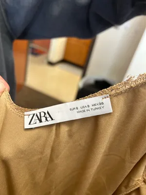 ZARA Dress Maxi Gold size S thumbnail 2