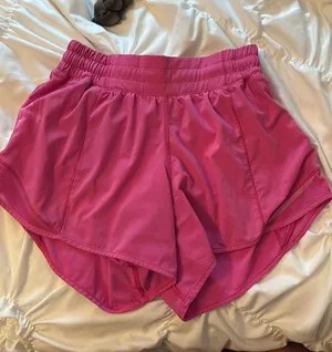 Pink Lululemon Hotty Hot Shorts  thumbnail 1