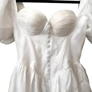 ADEIRLINA Bridal Corset Mini‎ Dress White NWT XS thumbnail 4