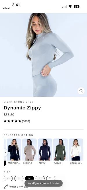 Light stone gray dynamic, zippy DFYNE thumbnail 2