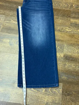 Halara Flex Denim Asymmetric Low Rise Button Zip Wide Leg Jeans Womens Large thumbnail 10