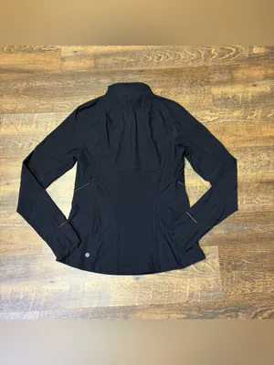Lululemon Fresh Tracks 1/2 Zip Pullover Top Women's 10 Black Running Jacket Soft thumbnail 14
