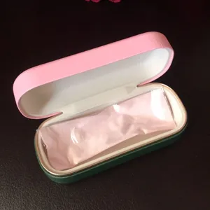 Kate Spade new glasses case with cloths, color in pink and dark green thumbnail 3