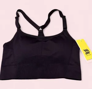 all in motion Black Racerback Seamless Sports Bra thumbnail 1