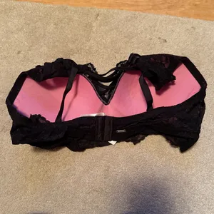 PINK Black Lace Bralette thumbnail 2