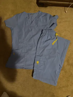Scrub set Blue Size top thumbnail 1