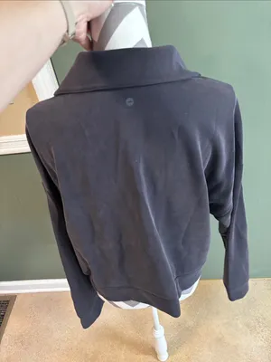 Avia Charcoal Gray Zip-Up Pullover Jacket thumbnail 2