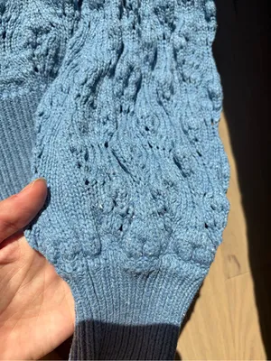 Spell blue bonfire sweater organic cotton knit top thumbnail 12