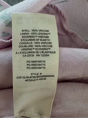 Aritzia Sunday Best Delilah Mini Dress Lilac Bloom Floral Pink Size Small thumbnail 6