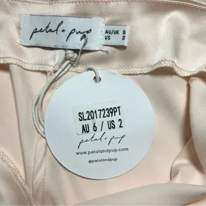 Petal & Pup Pink Satin Midi Slip Dress Size 2 Coquette Minimalist Cocktail HOCO thumbnail 6