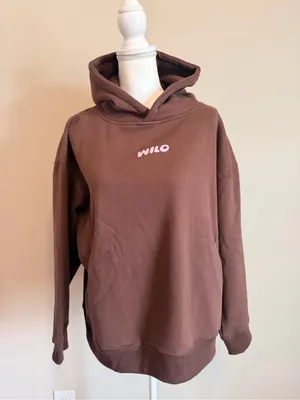 Wilo The Label Brown Hoodie & Ribbed Leggings Medium Relaxed Fit Lounge Set NWT thumbnail 5