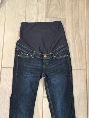 Old Navy Dark Blue Maternity Over-Belly Jeggings thumbnail 4