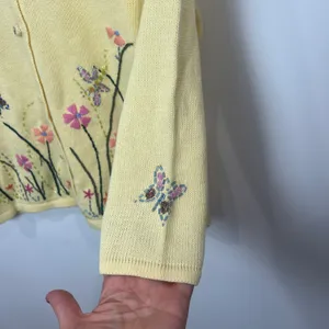 Vintage Curio Spring Embroidered Cardigan Sweater thumbnail 5