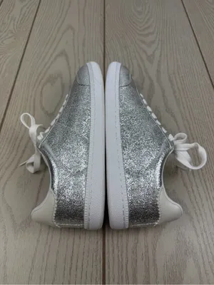 On 34th Women's Marinaa Low-Top Sneakers 7.5M Silver Crinkle Smooth $79.50 thumbnail 4