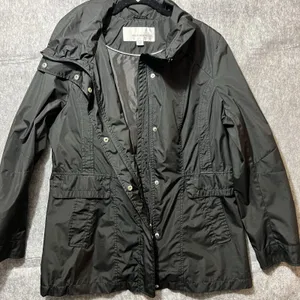 Weatherproof‎ Jacket Womens XL Black Lightweight Utility Zip Front Coat thumbnail 4