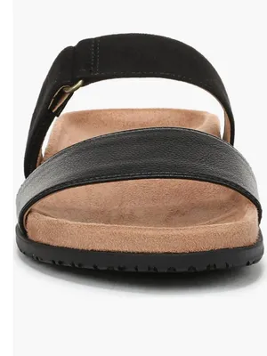 NEW $125 Vionic Elaine Slide Sandal 6.5 M, BLACK Slip On Comfort thumbnail 4