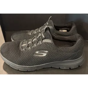 Skechers Womens 8 Summits Quick Getaway Sneaker Black Bungee Slip On 12980 BBK thumbnail 5