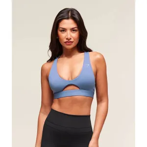Gymshark Peek A Boo Sports Bra Worn Blue Size XS thumbnail 8