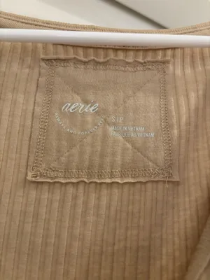 Aerie Henley Long Sleeve Brown Shirt thumbnail 2