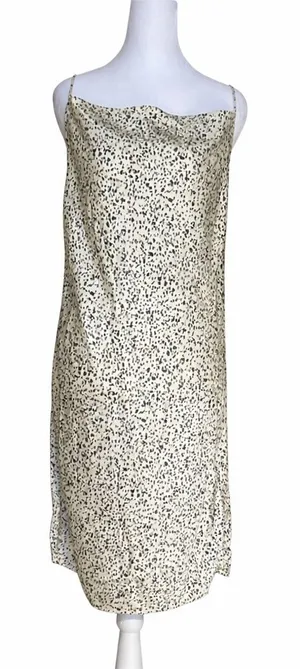 NWT Vero Moda Size Small Mini Short Dress‎ Yellow Summer Cowl Neckline Slip Cami thumbnail 1