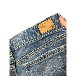 Vintage‎ Y2K American Eagle Gold Star Jean Shorts Size 4 thumbnail 5