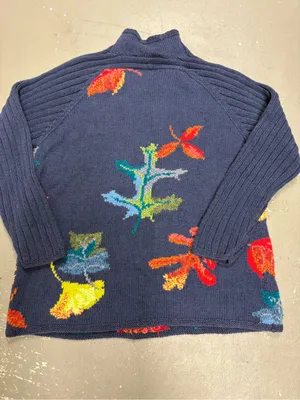 Susan Bristol Vintage Mock Neck Chunky Neck Sweater Grandmacore Womens LP thumbnail 6
