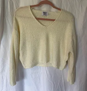 Princess Polly Cream Sweater for Women Size Small/Medium thumbnail 1