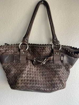 Nuovedive Leather Brown Handbag Shoulder Women’s Made in Italy thumbnail 1