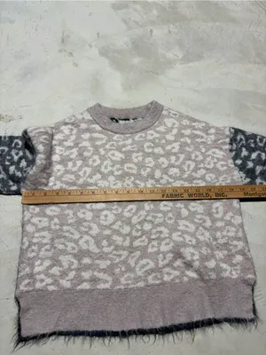 All saints leya crewneck sweater leopard print small thumbnail 3