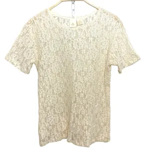 Vintage Victoria’s Secret Y2K Gold Label Ivory Soft Romantic Coquette Lace Top thumbnail 1