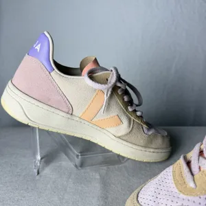 Veja V-10 Multico Peach Suede Sneakers Women's EUR 40 US size 8.5 thumbnail 8