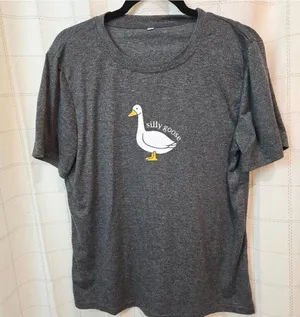 Silly Goose Tee Gray Size L thumbnail 1