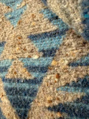 Vintage Braetan Southwestern Navajo Blanket Print Wool Blend Hooded Duffle Coat thumbnail 9