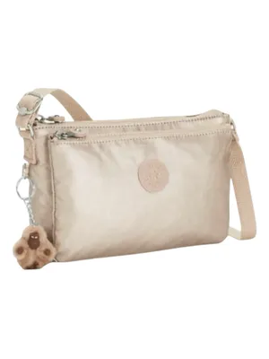 Kipling ✪ Eve Lightweight Crossbody Handbag Bag ✪ Monkey Keychain ✪ Metal Gold thumbnail 14