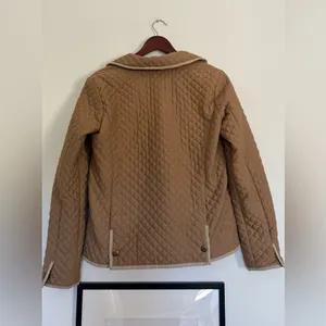 Chaps Tan Quilted Women's Jacket thumbnail 2