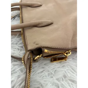 Miu‎ Miu Leather Cammeo Madras 2 Way Satchel Bag Handbag thumbnail 16