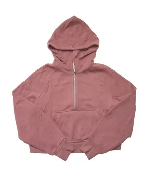 NWT Lululemon Scuba Oversized Half Zip Hoodie in Spiced Chai Sweatshirt XS/S thumbnail 1